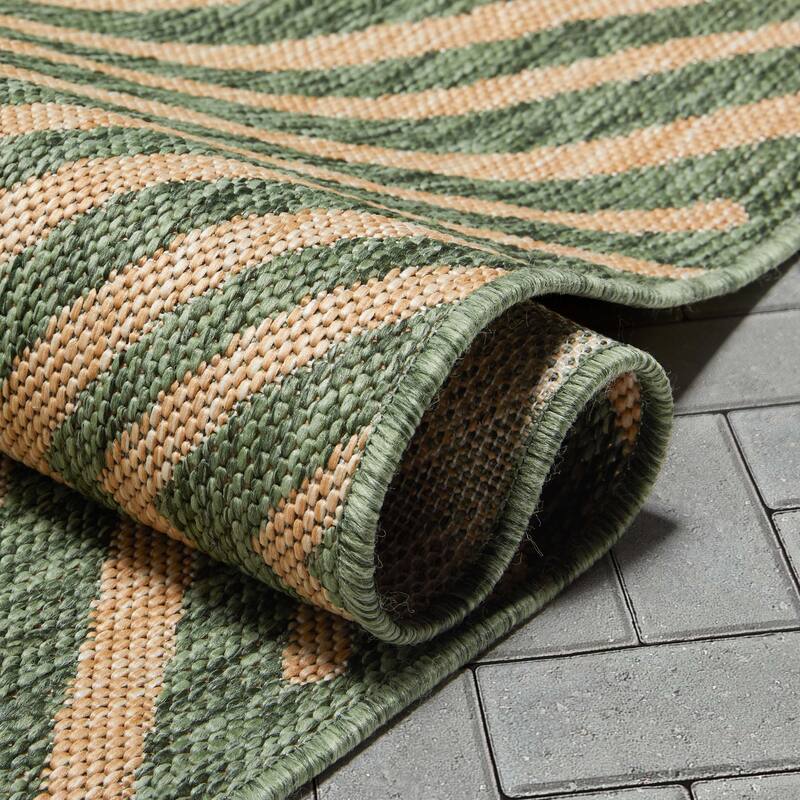 Well Woven Medusa Kesia Indoor Outdoor Striped Modern Area Rug