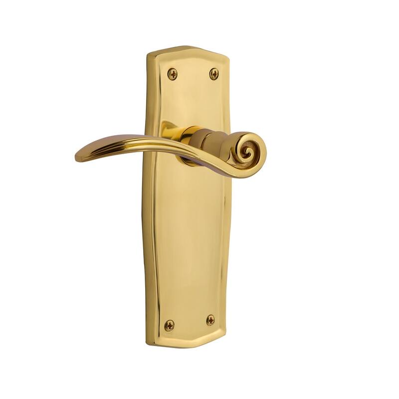 Nostalgic Warehouse Swan Passage Door Lever Set with Prairie Rose for