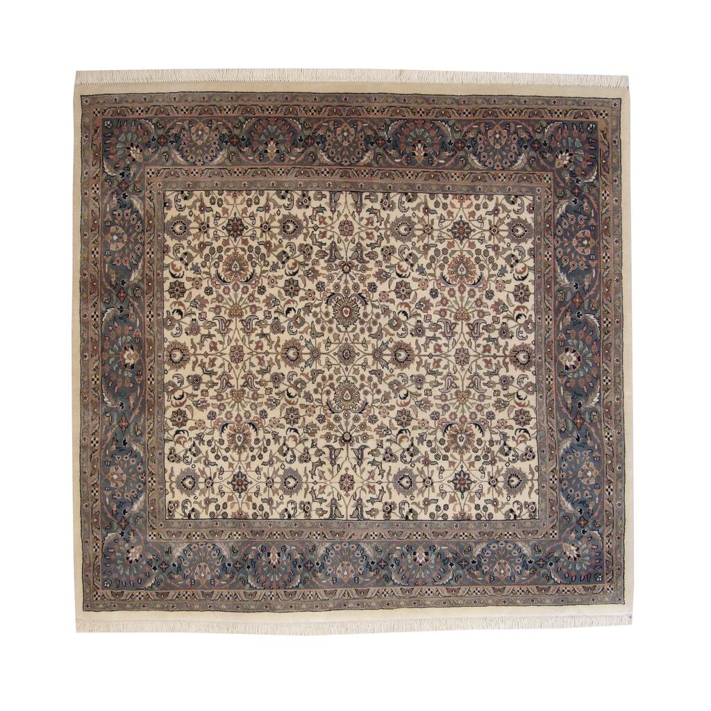 Wahi Rugs Traditional Wool Hand Knotted Rug 6.1x6.1 - M