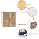 preview thumbnail 4 of 5, Stockholm Wall-Mounted Bathroom Cabinet Double Vented Doors - 20.50"L x 8.70"W x 21.70"H