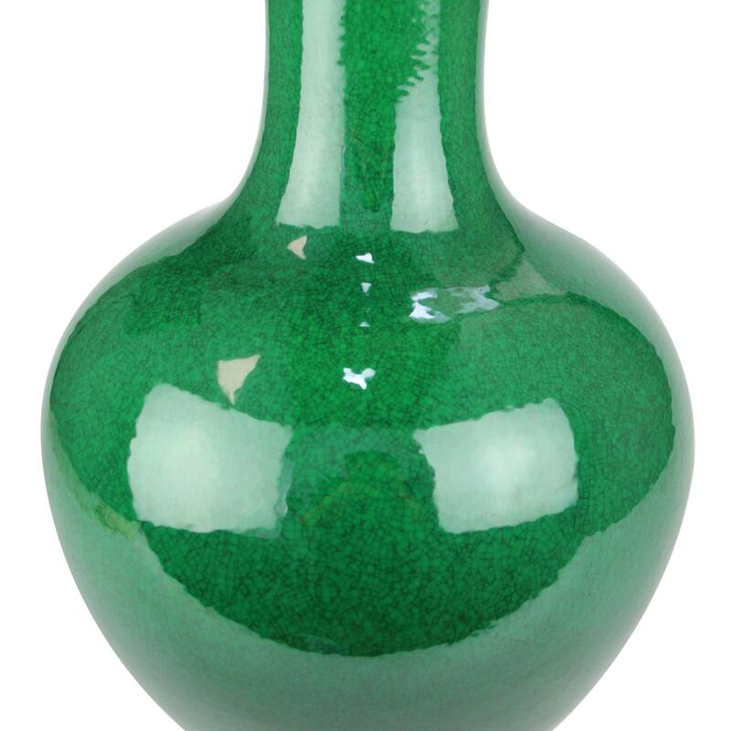 Emerald Green Globular Vase Medium