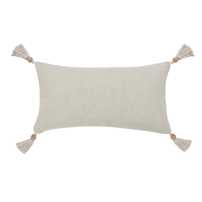 Villa by Classic Home Yama 14"x26" Cotton Blend Multicolor Throw Pillow