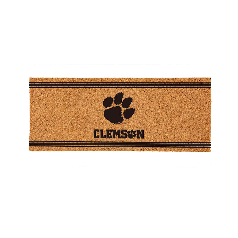 Clemson University Monochrome Indoor/Outdoor Coir Door Mat
