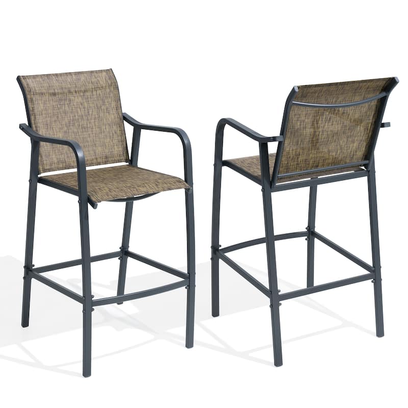 Lightweight Bar Height Barstools Outdoor Bar Stools Patio Bar Chairs - 21.3" W x 22.5" D x 44" H