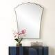 preview thumbnail 2 of 4, Uttermost Monarch Scalloped Arched Vanity Mirror - 30.5'' H X 24'' W X 1'' D
