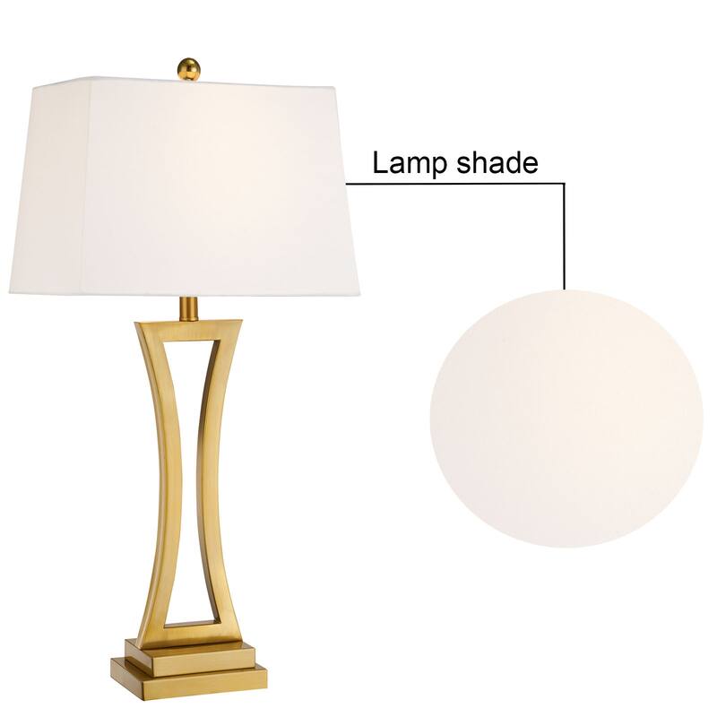 Maxax 30.75" Bedside Table Lamp Set (Set of 2)