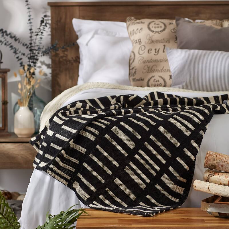 DII Dusty Lilac Urban Jacquard Throw