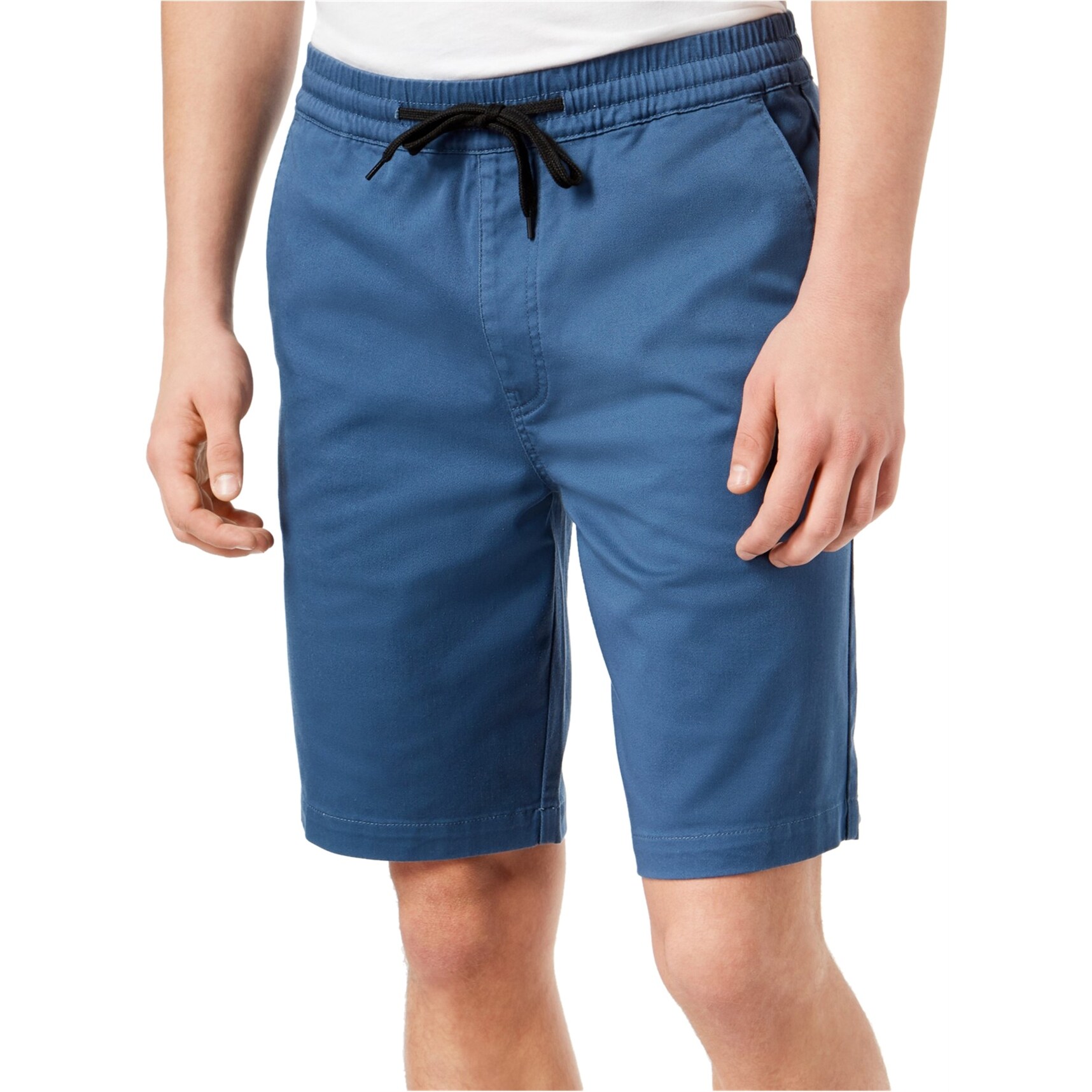 Shop Volcom Mens Drawstring Casual Chino Shorts Blue Small
