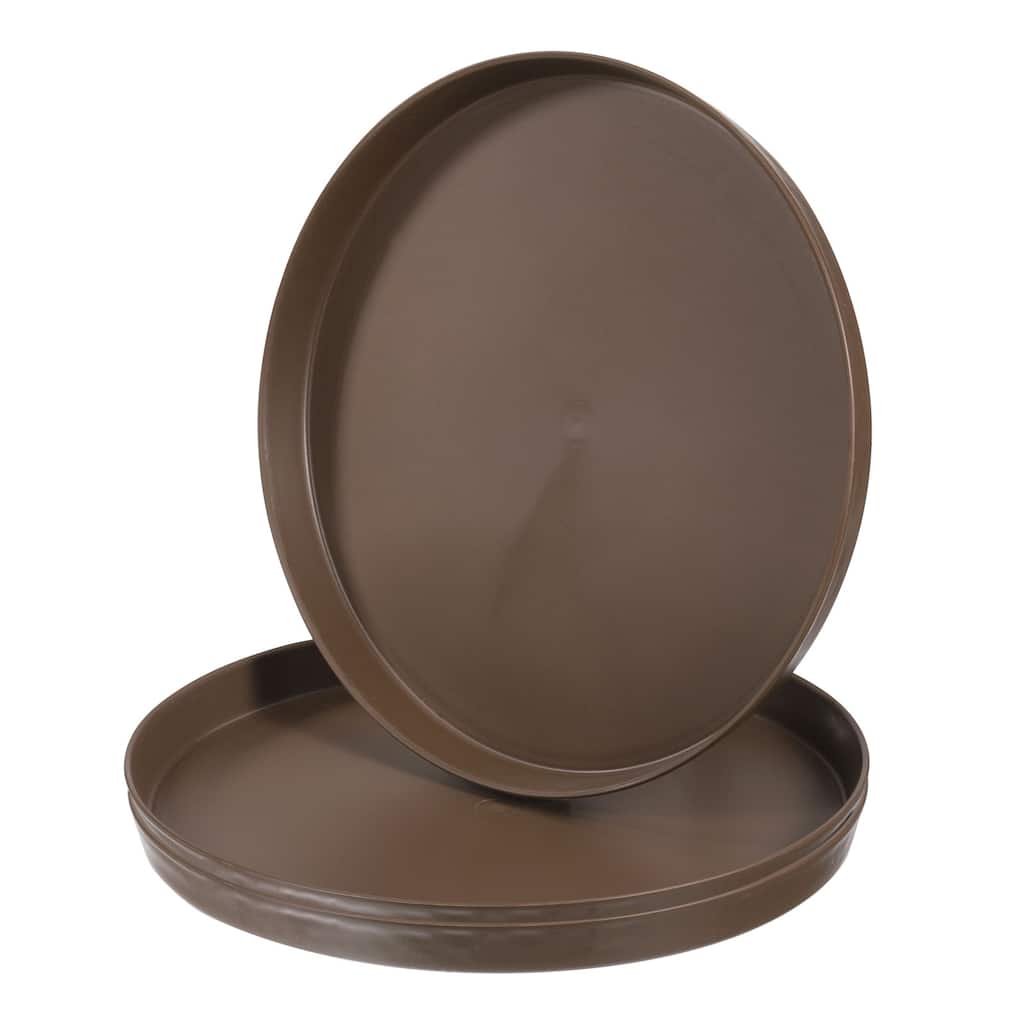 9" x 1" Round Restaurant Serving Trays, 3 Pack Food Service Tray