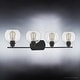 preview thumbnail 5 of 5, Luxury Utilitarian Bath Vanity Light, 8.5"H x 36"W, with Modern Farmhouse Style, Matte Black, by Urban Ambiance