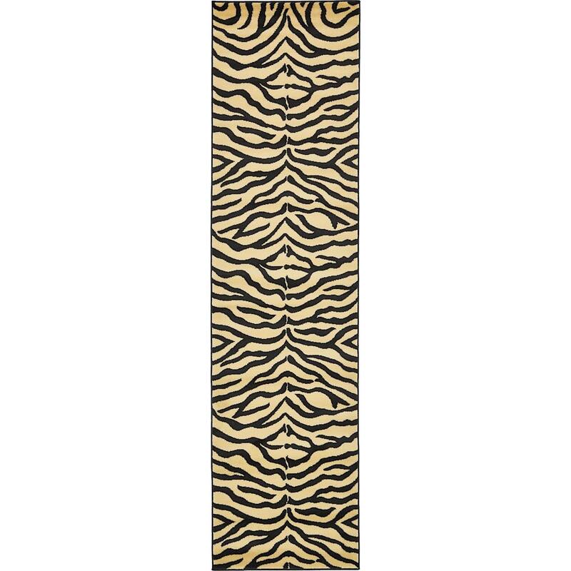 Animal Inspirations Azad Collection Area Rug - 2'7"x10' - Cream