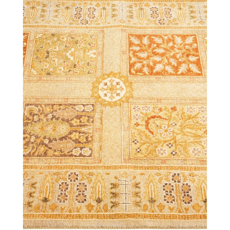 Overton Handknotted Wool Traditional Oriental Ivory Runner