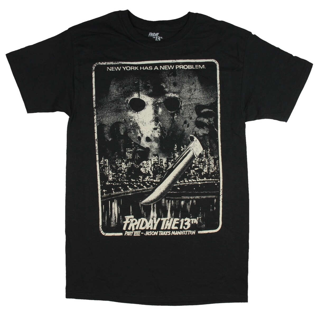Shop Friday The 13th New York Has A New Problem Jason Takes Manhattan Men S T Shirt Overstock 24089031