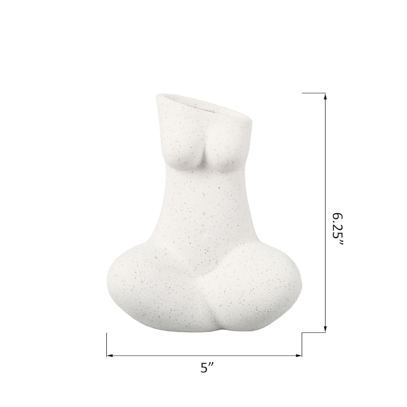 6.25"H Yoga Lady Ceramic Vase