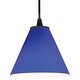 preview thumbnail 4 of 3, Access Lighting Martini - Glass Pendant - Cord - Oil Rubbed Bronze Finish - Cobalt Glass Shade