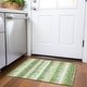 preview thumbnail 99 of 132, Premium Washable Super Soft Modern Ombre Stripe Mayfield Rug Green - 1'8" x 2'6"