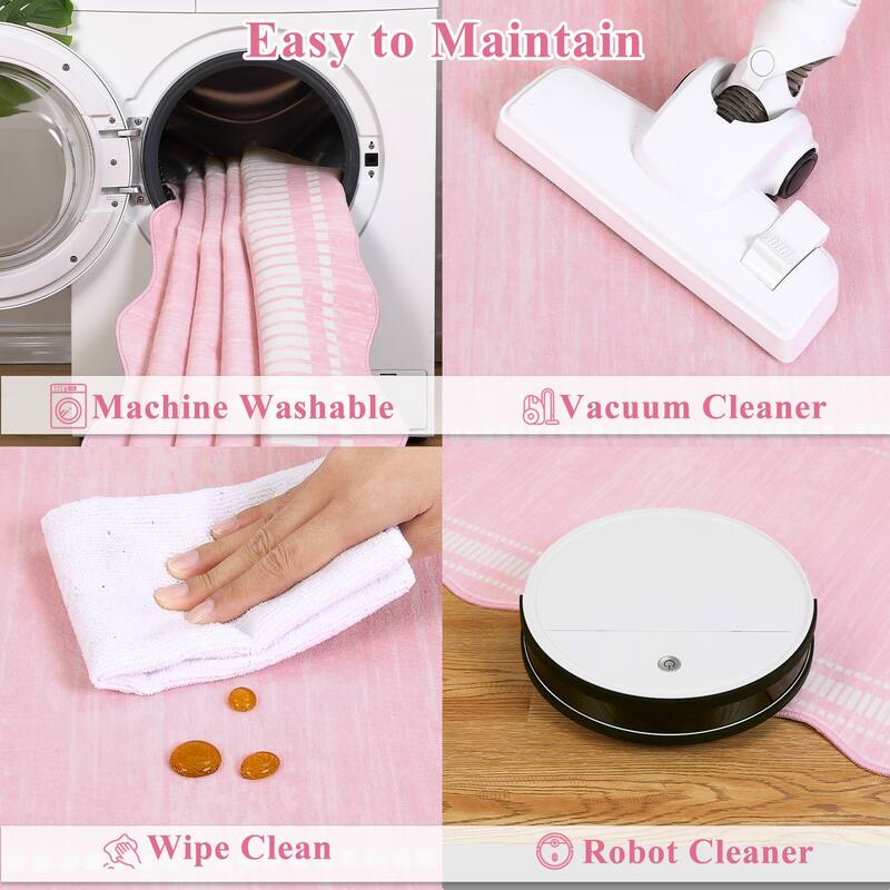 Garvee Scalloped Modern Bordered Area Rug