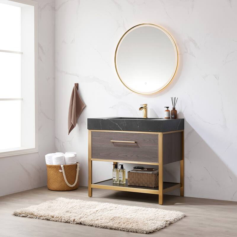 Segovia Bath Vanity with Sintered Stone Top