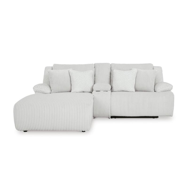 Signature Design by Ashley Top Tier 3-Piece Reclining Sectional with Chaise - 105"W x 74"D x 41"H