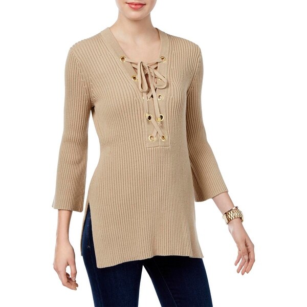 michael kors lace up sweater