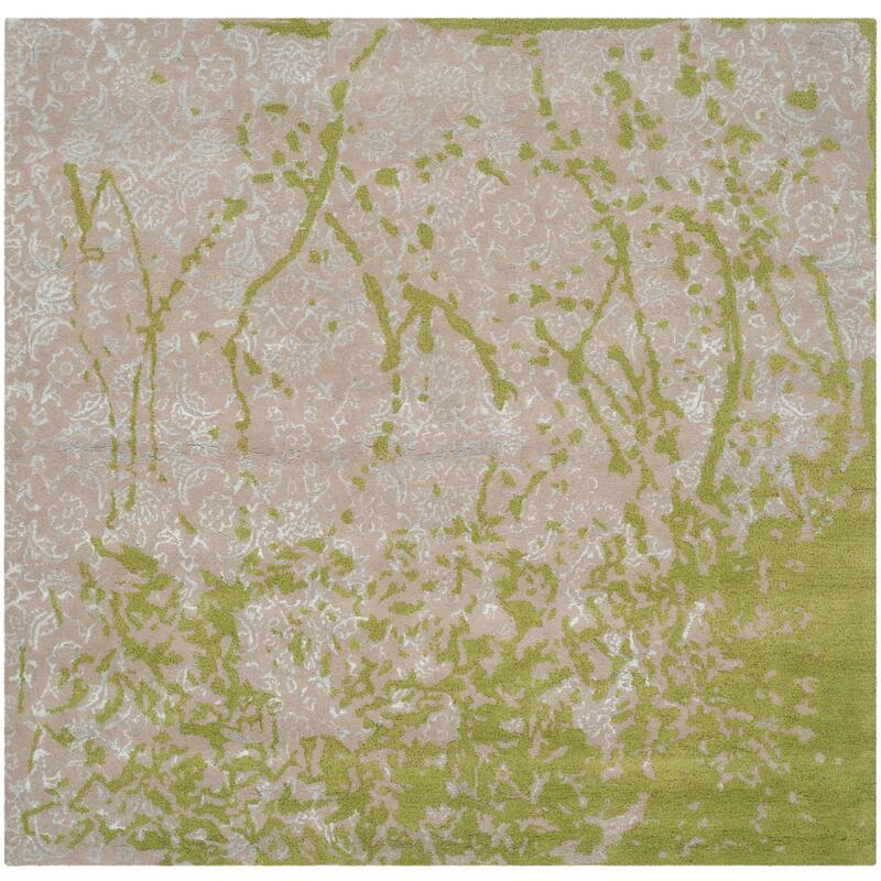 SAFAVIEH Handmade Bella Fitnat Modern Floral Wool Rug