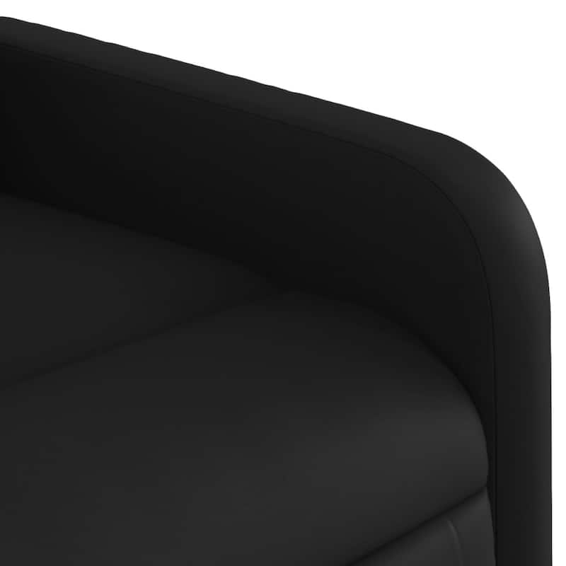 vidaXL Massage Recliner Chair Black Faux leather Single - 35.2 x 26.0 x 37.6