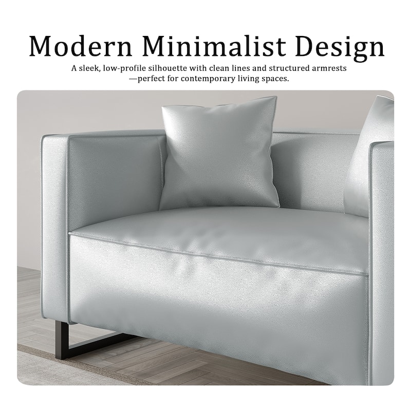 CraftPorch Mid Century Modern Upholstered Loveseat