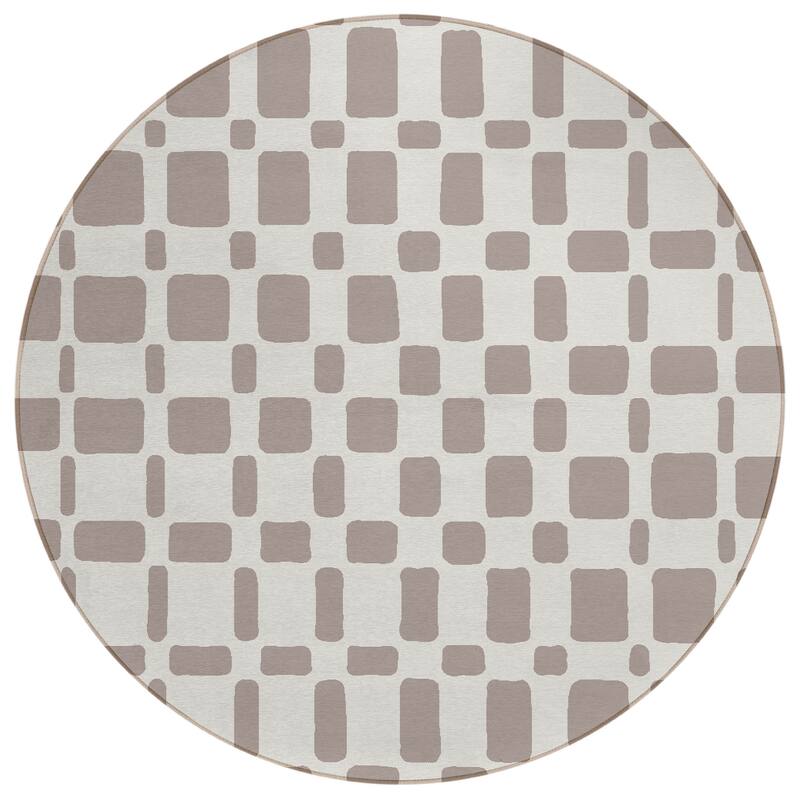Machine Washable Indoor/ Outdoor Chantille Geo Contemporary Rug
