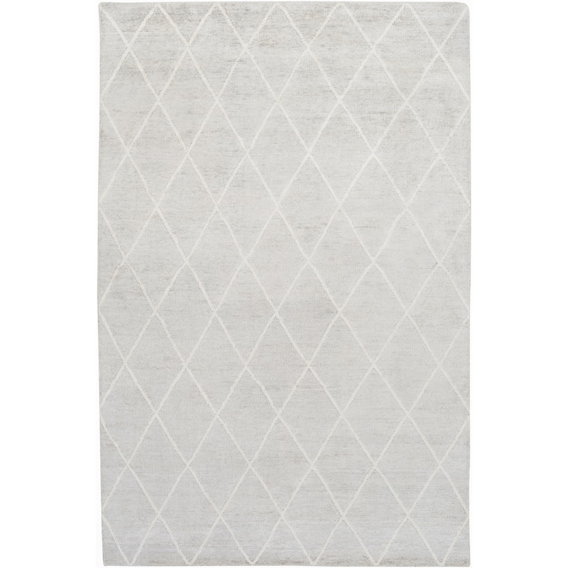 Silver Orchid Rogers Hand-Knotted Viscose Area Rug