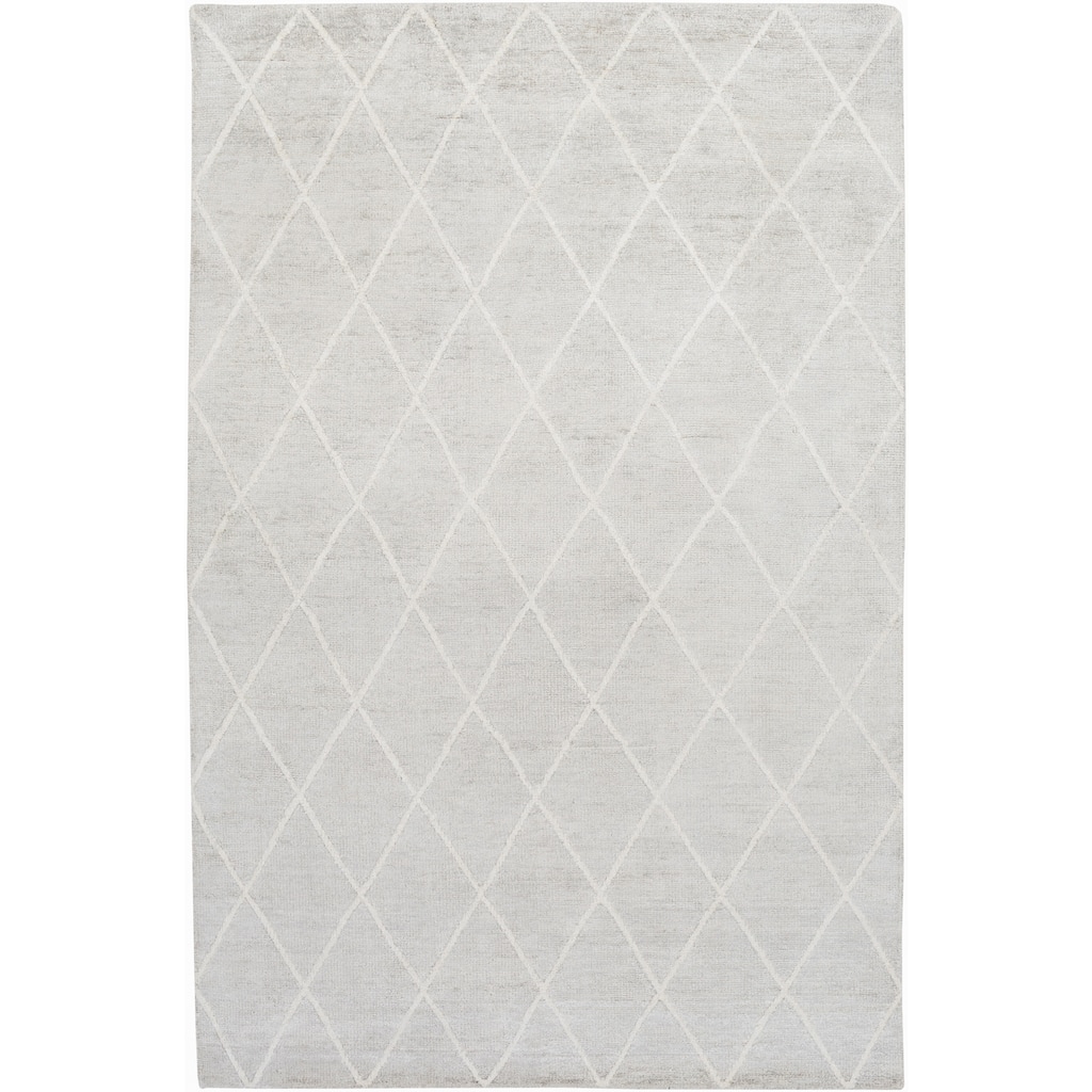 Silver Orchid Rogers Hand-Knotted Viscose Area Rug