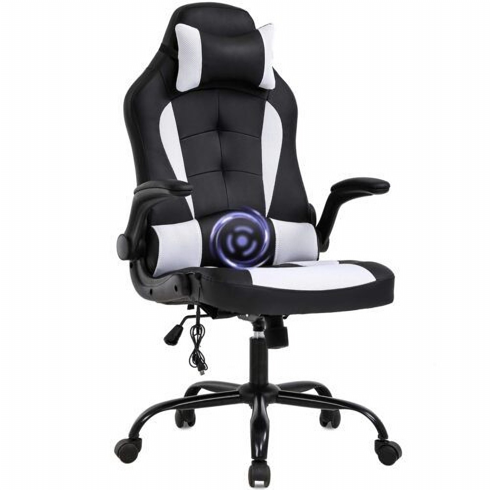 Shop Black Friday Deals On White Pc Gaming Chair With Lumbar Support Overstock 32227867