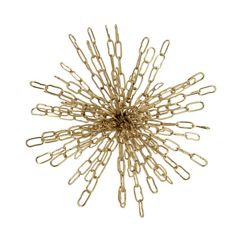 Sagebrook Home Metallic Chain Orb Decor Accent