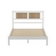 preview thumbnail 44 of 46, Queen Wooden Platform Bed Set with Rattan Headboard and Matching Nightstands