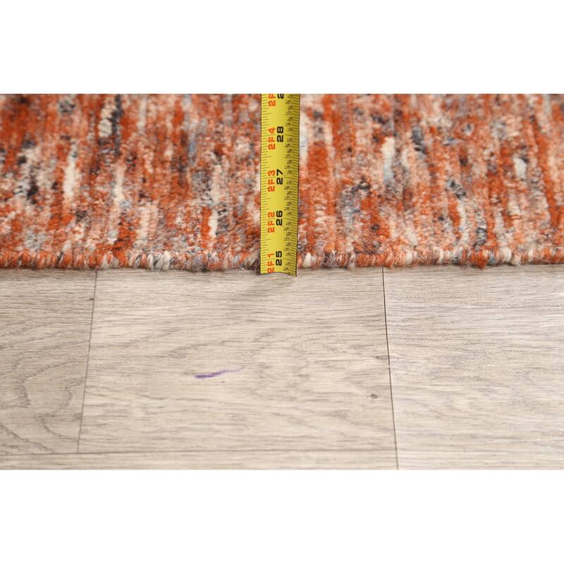 Hand Knotted Oriental 100% Wool Carpet Tribal Abstract Multi-Colored Gabbeh Area Rug - 8' 0'' X 5' 1''