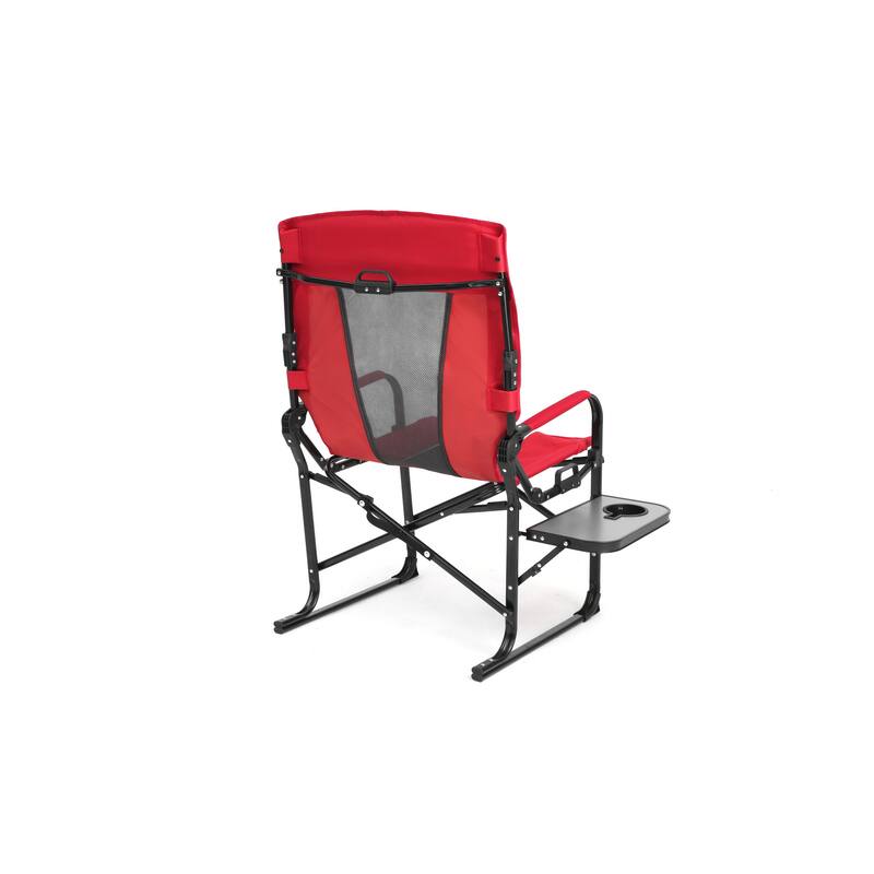 Camping Directors Chair, Heavy Duty,Oversized Portable Folding Chair With Side Table,Pocket For Beach