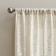 preview thumbnail 4 of 8, Lynette Floral Embroidered Rod Pocket Curtain Panel Natural - 63 Inches