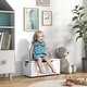 preview thumbnail 2 of 7, Qaba Toy Box Chest, Lightweight Toy Organizer with Storage, White