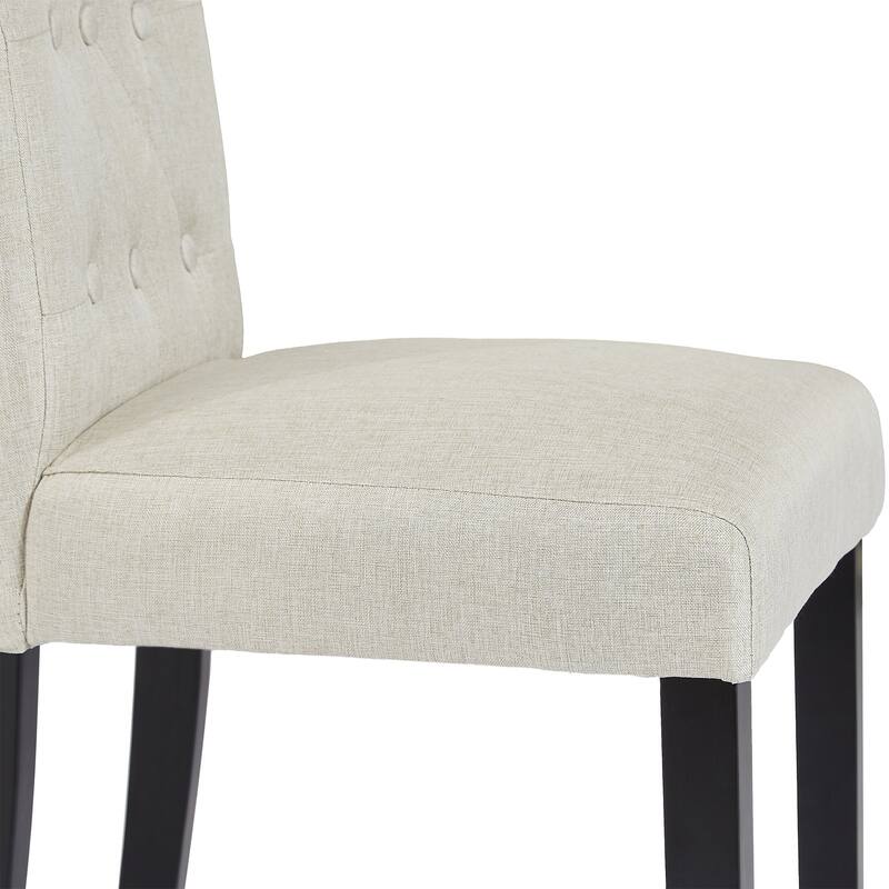 Tufted Upholstered Fabric Dining Room Chairs Set of 6 Button Parsons Diner Chair Kitchen Chairs, 3 Package