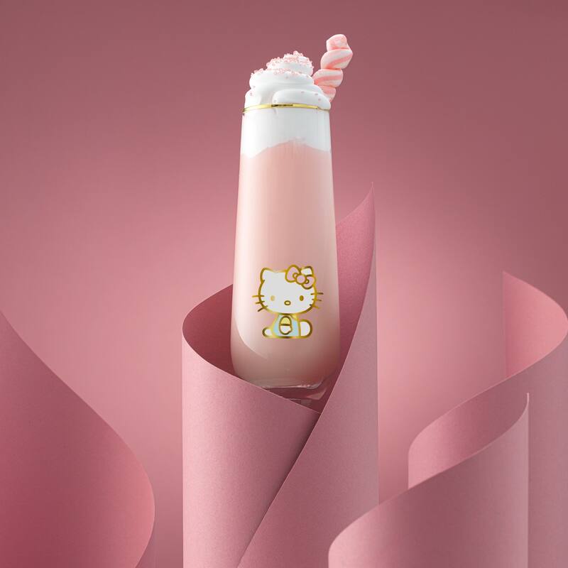 Hello Kitty® Stay Gold Stemless Flutes - 9.4 oz - Set of 4