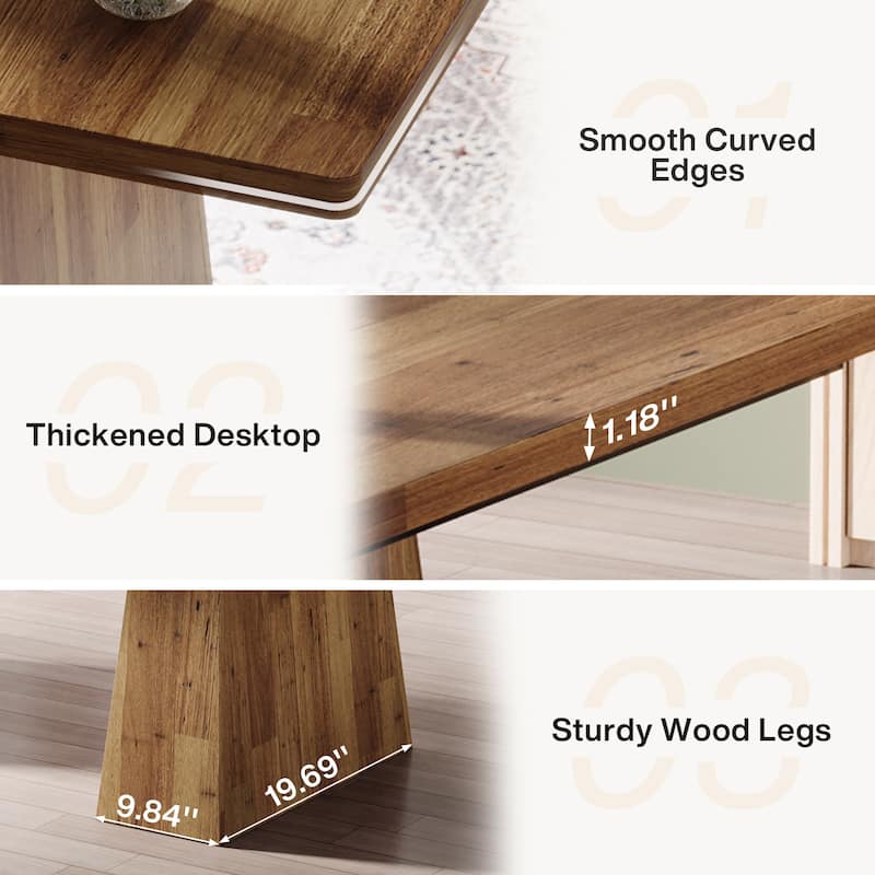 63 Inches Office Desk, Executive Desk for Home Office