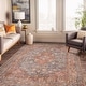 preview thumbnail 10 of 76, Traditional Flat Pile Washable Rug – Pet Friendly, Non-Slip, Ideal for Living Room, Entryway, or Bedroom 5' x 7' - Multi