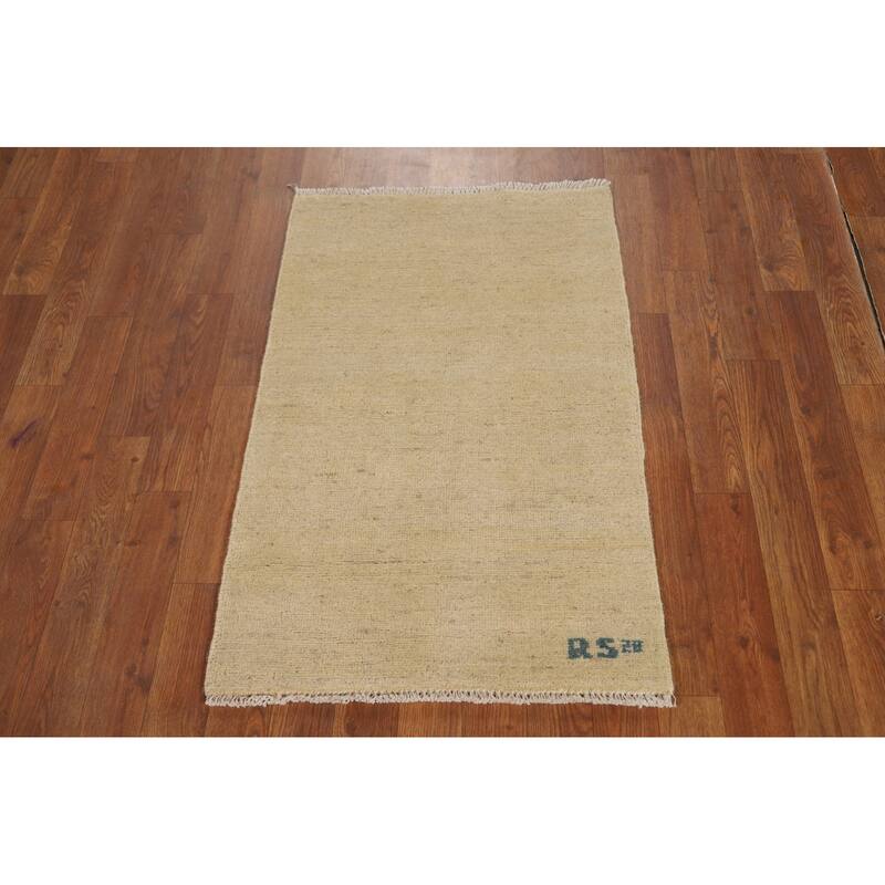 Modern Gabbeh Oriental Foyer Rug Bedroom Handmade Tribal Wool Carpet - 2'0"x 3'2"