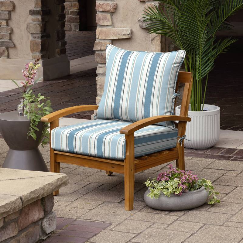 ARDEN Foam Outdoor Deep Seat Cushion Set, 24 x 24