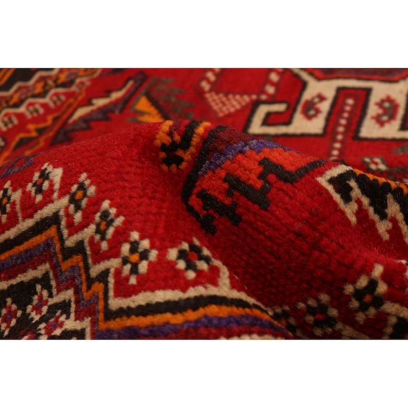 ECARPETGALLERY Hand-knotted Melis Red Wool Rug - 6'10 x 10'0