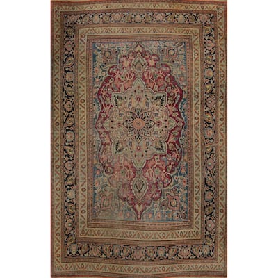 Hand Knotted Oriental 100% Wool Carpet Traditional Floral Pink Dorokhsh Area Rug - 14' 4'' X 9' 6''