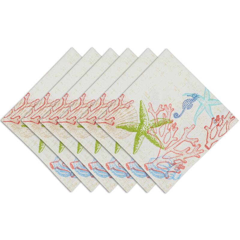 DII Lagoon Napkin Set, 20x20", 6 Piece - Lagoon