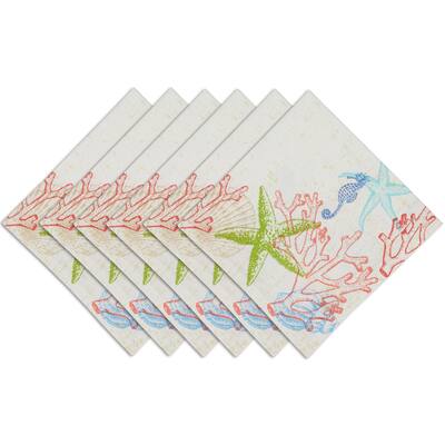 DII Lagoon Napkin Set, 20x20", 6 Piece