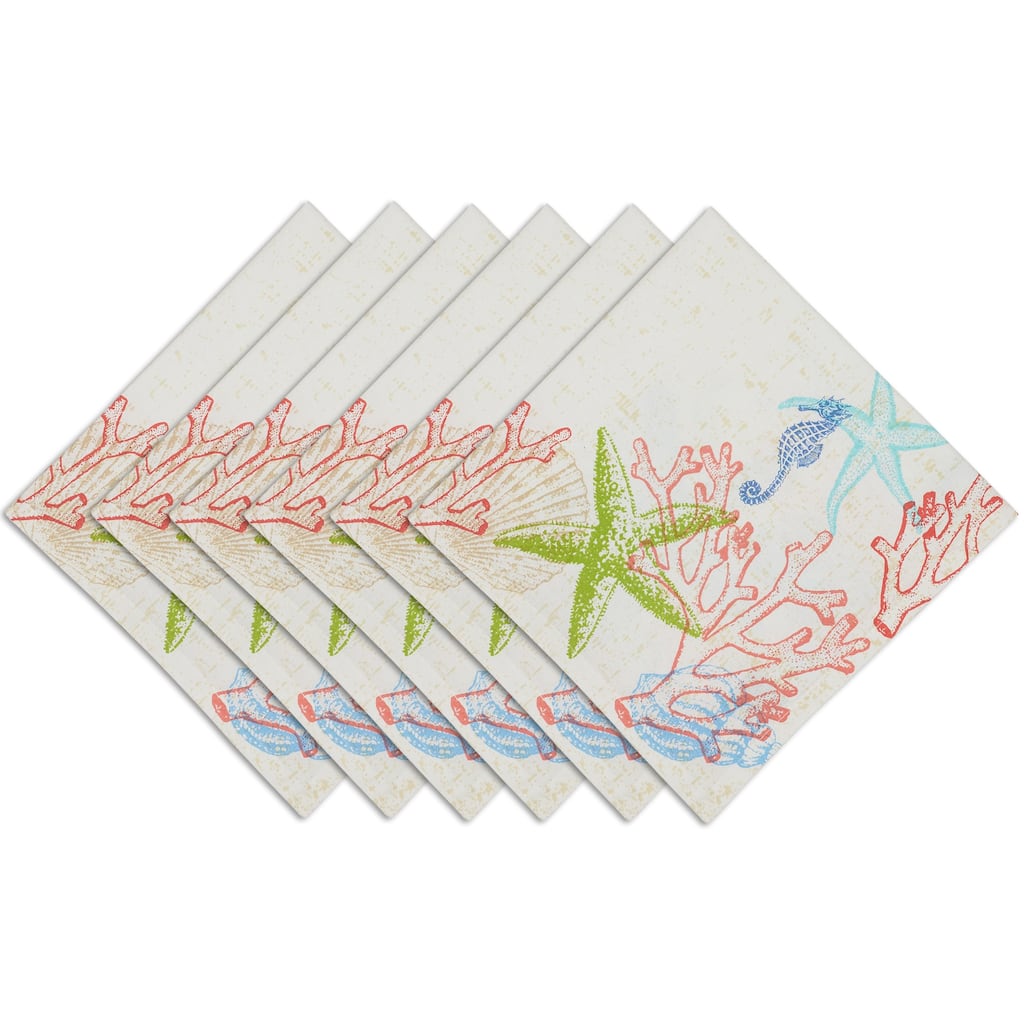 DII Lagoon Napkin Set, 20x20", 6 Piece