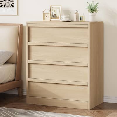 3/4 Drawer Dresser for Bedroom, Nightstand Chest of Drawers with Large Storage, Dresser Organizer Bedside Table