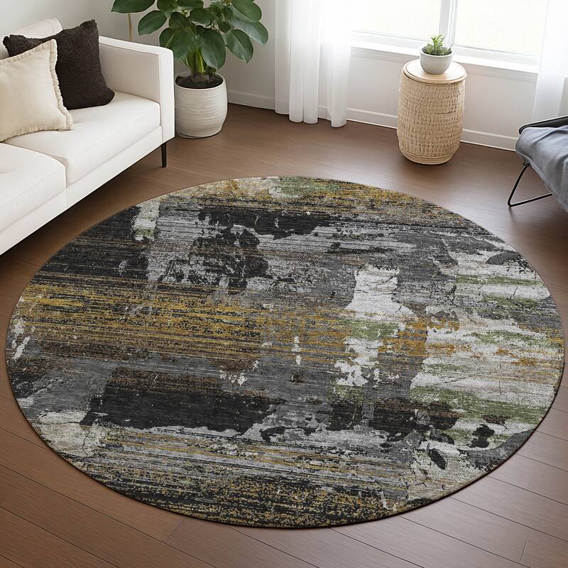 Machine Washable Indoor/ Outdoor Chic Veta Chantille Rug